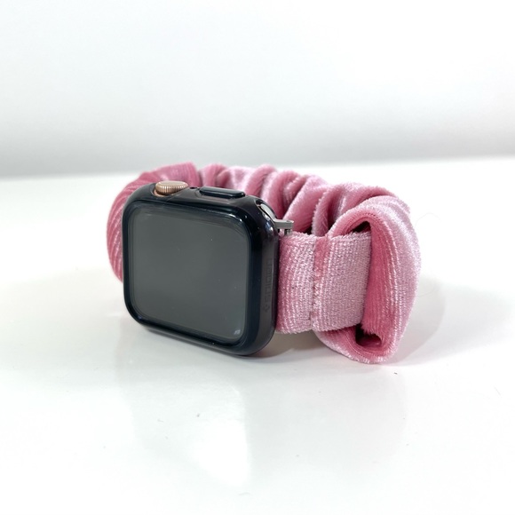 Blackweb Scrunchie Pink/Rose Apple Watch Band - 38/40/41 mm ~ NEW ~ Never Used - Picture 9 of 13